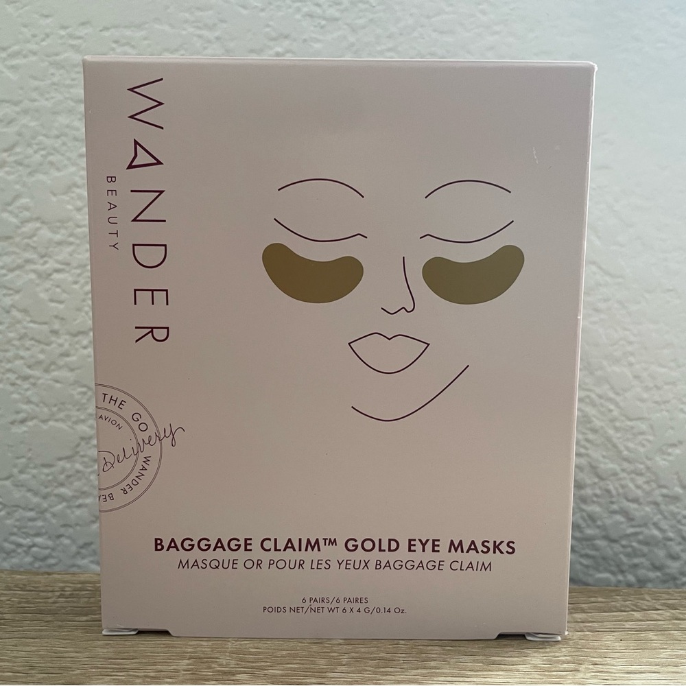 Wander Beauty: “Baggage Claim” Gold Eye Masks